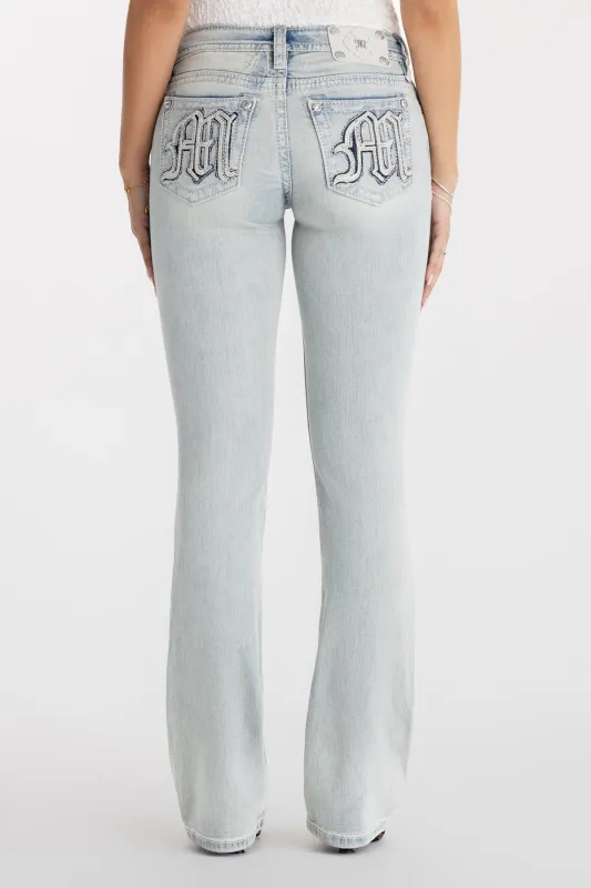 Gone Blush Bootcut Jeans sold by Miss Me