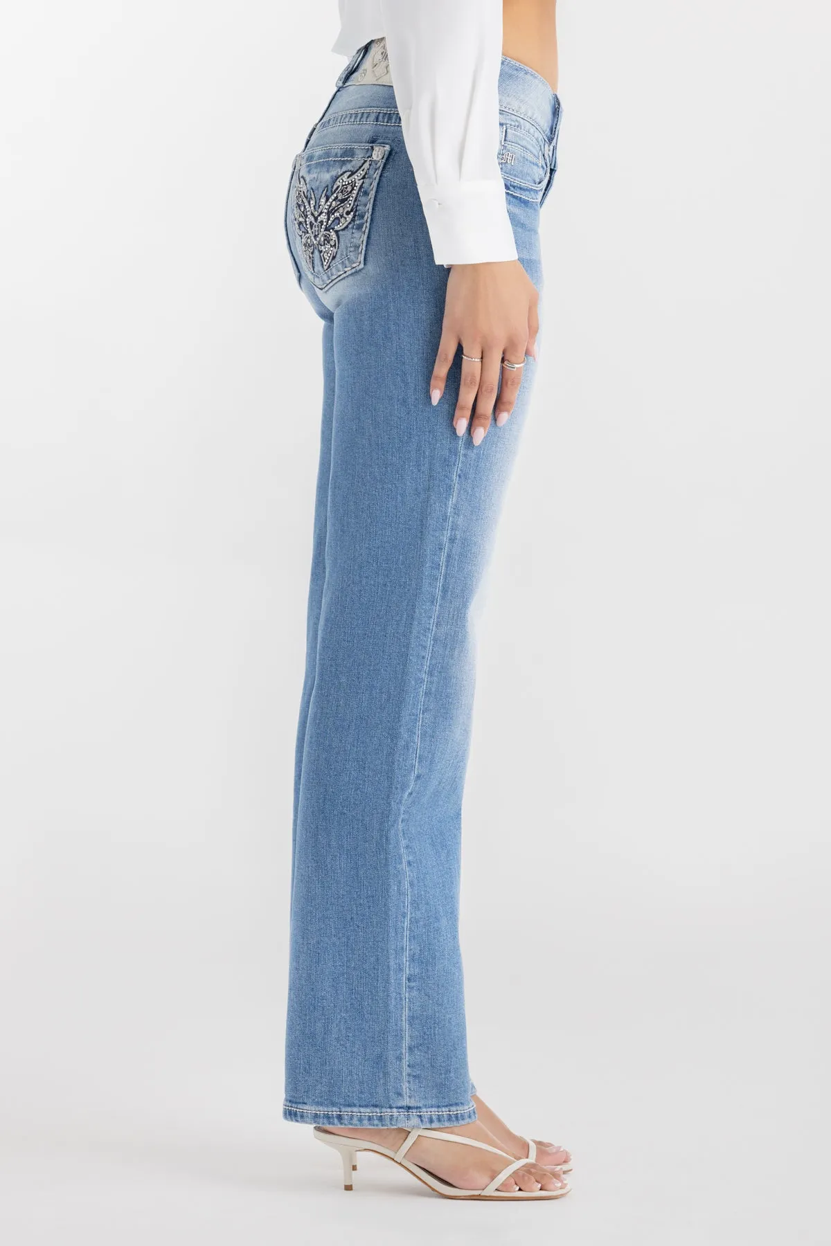 Nomi Butterfly Slim Wide sold by Miss Me product image thumbnail 5