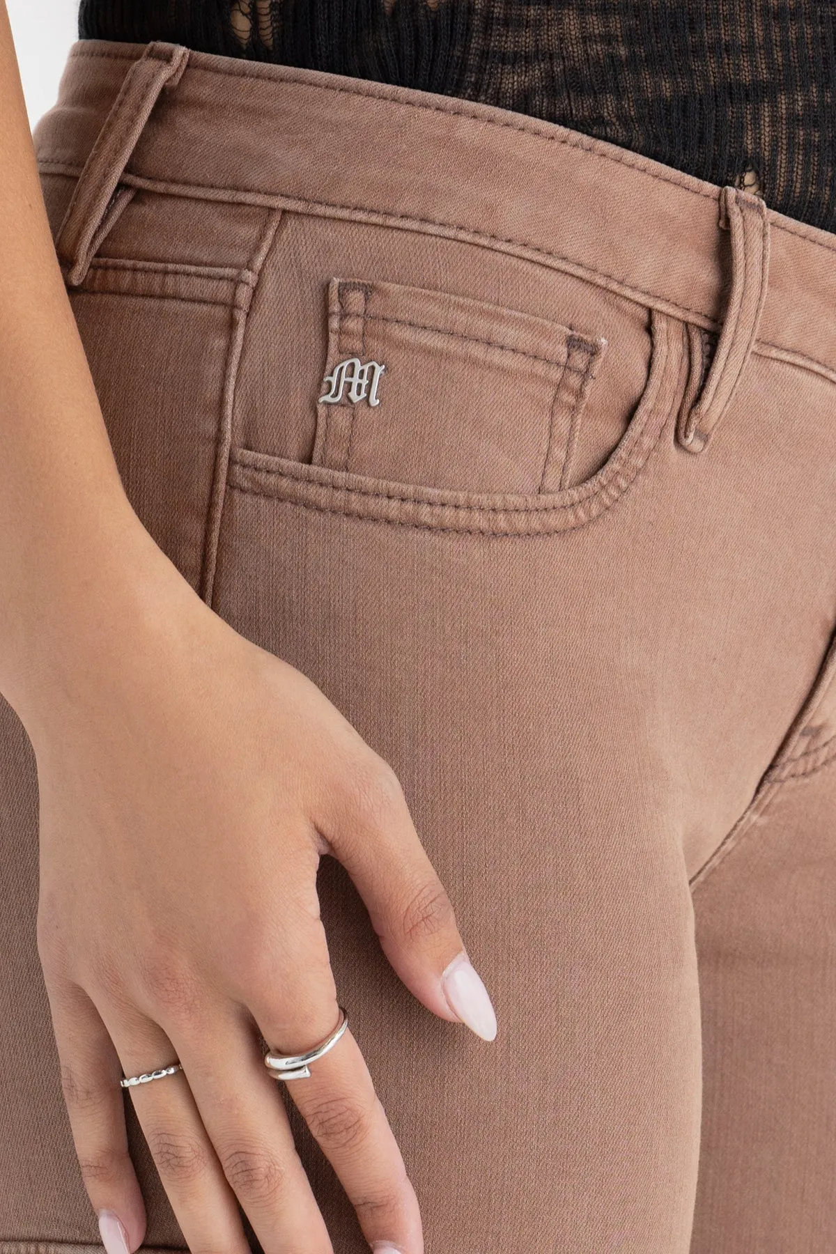 Fawn Low Rise Cargo Slim Wide sold by Miss Me product image thumbnail 4