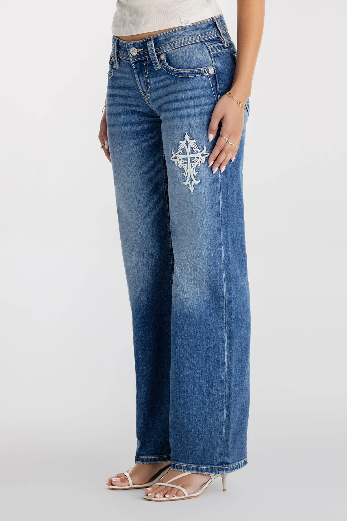 Caspian Low Rise Wide Leg sold by Miss Me product image thumbnail 5