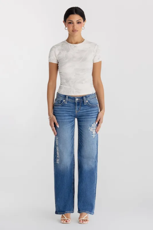 Caspian Low Rise Wide Leg sold by Miss Me