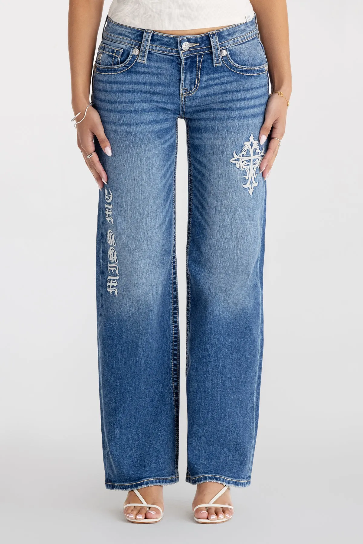 Caspian Low Rise Wide Leg sold by Miss Me product image thumbnail 3