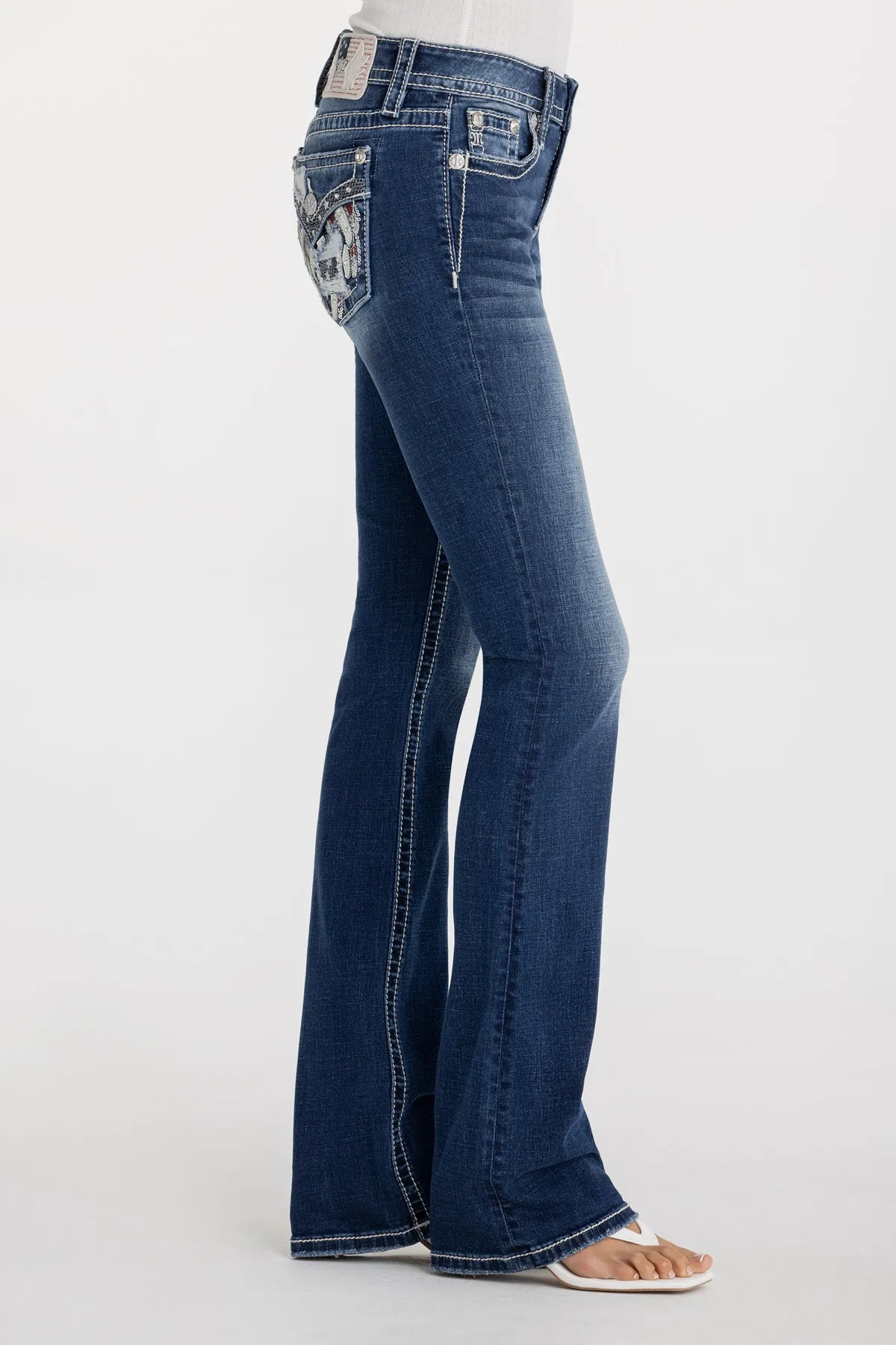 Trinity Wing Bootcut Jeans sold by Miss Me product image thumbnail 5