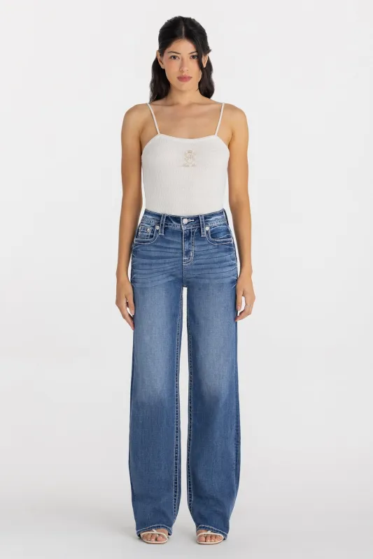 Florian Floral Slim Wide sold by Miss Me