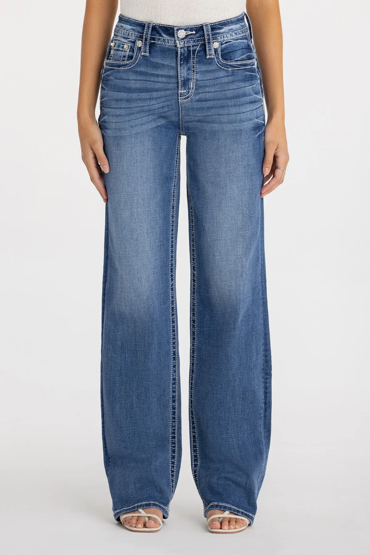 Florian Floral Slim Wide sold by Miss Me product image thumbnail 3