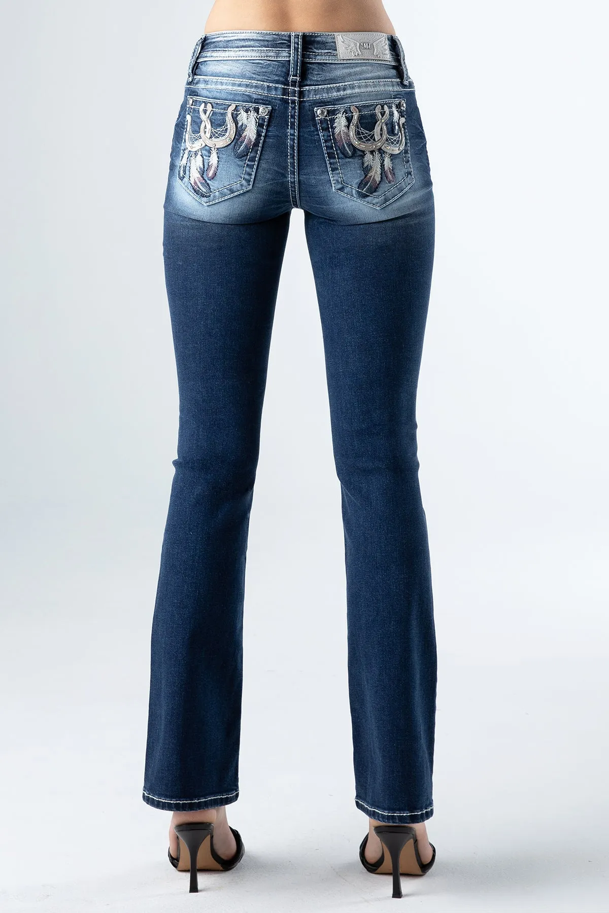Horseshoe Feather Denim sold by Miss Me