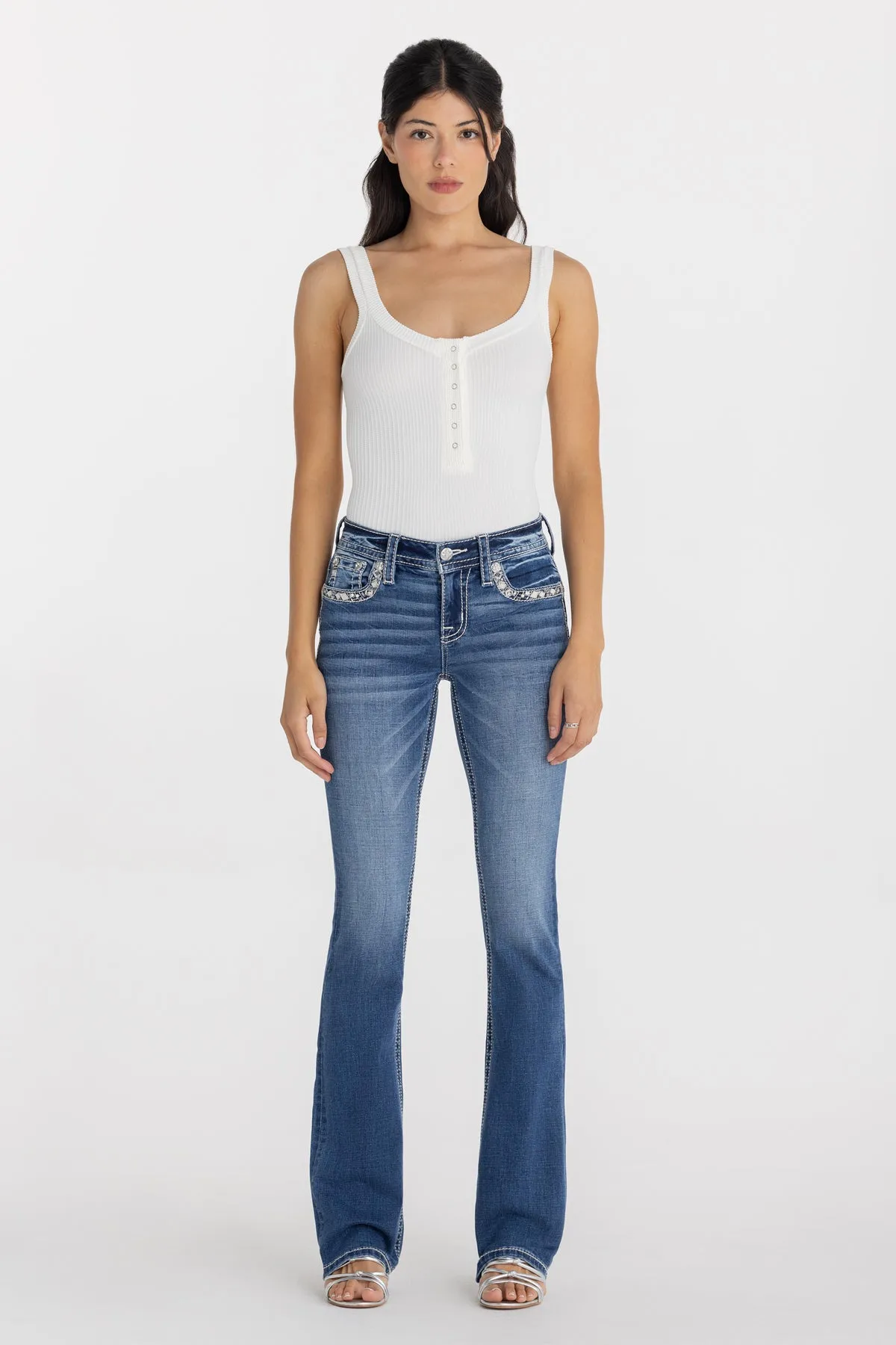 Brione Border Bootcut Jeans sold by Miss Me product image thumbnail 3