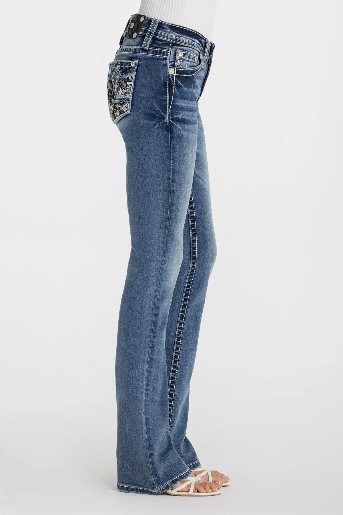 Gothique Fleur Bootcut Jeans sold by Miss Me product image thumbnail 5