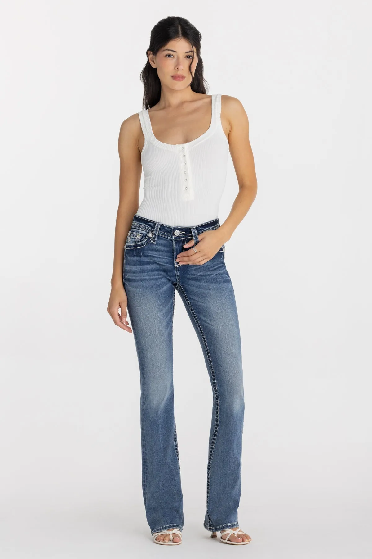 Gothique Fleur Bootcut Jeans sold by Miss Me product image thumbnail 2