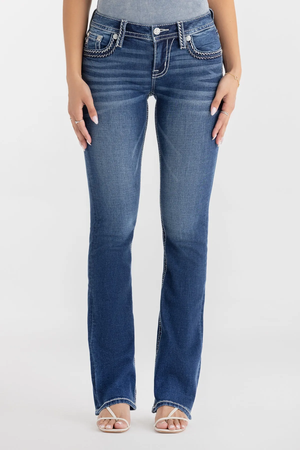 Caroline Stitched Bootcut Jeans sold by Miss Me product image thumbnail 2