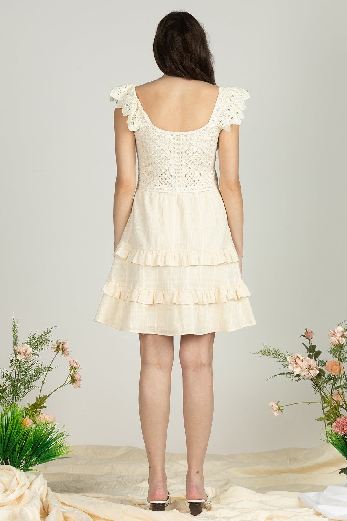 Floral Embroidered Crochet Dress sold by Miss Me product image thumbnail 5