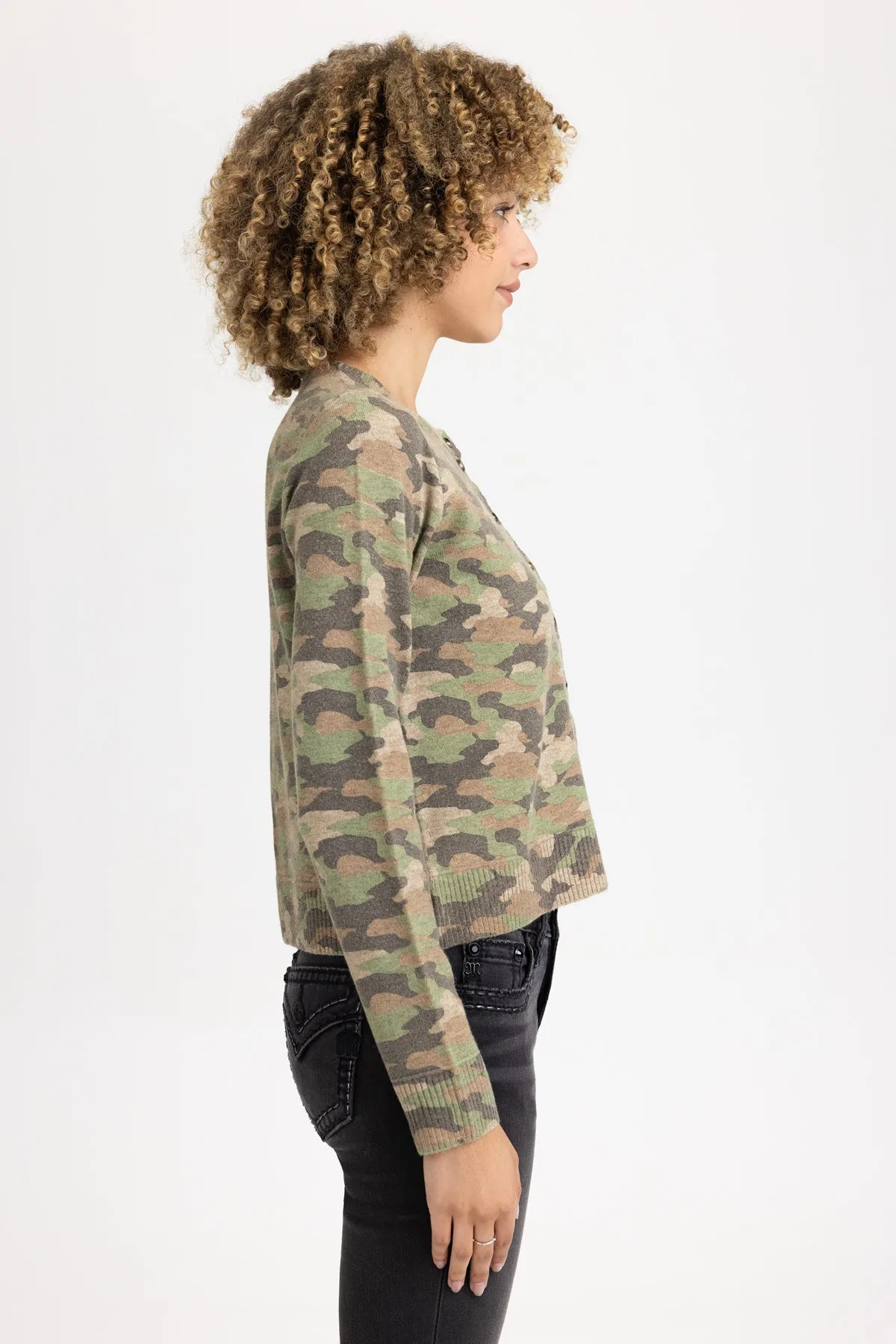 Reese Camo Knit Cardigan sold by Miss Me product image thumbnail 5