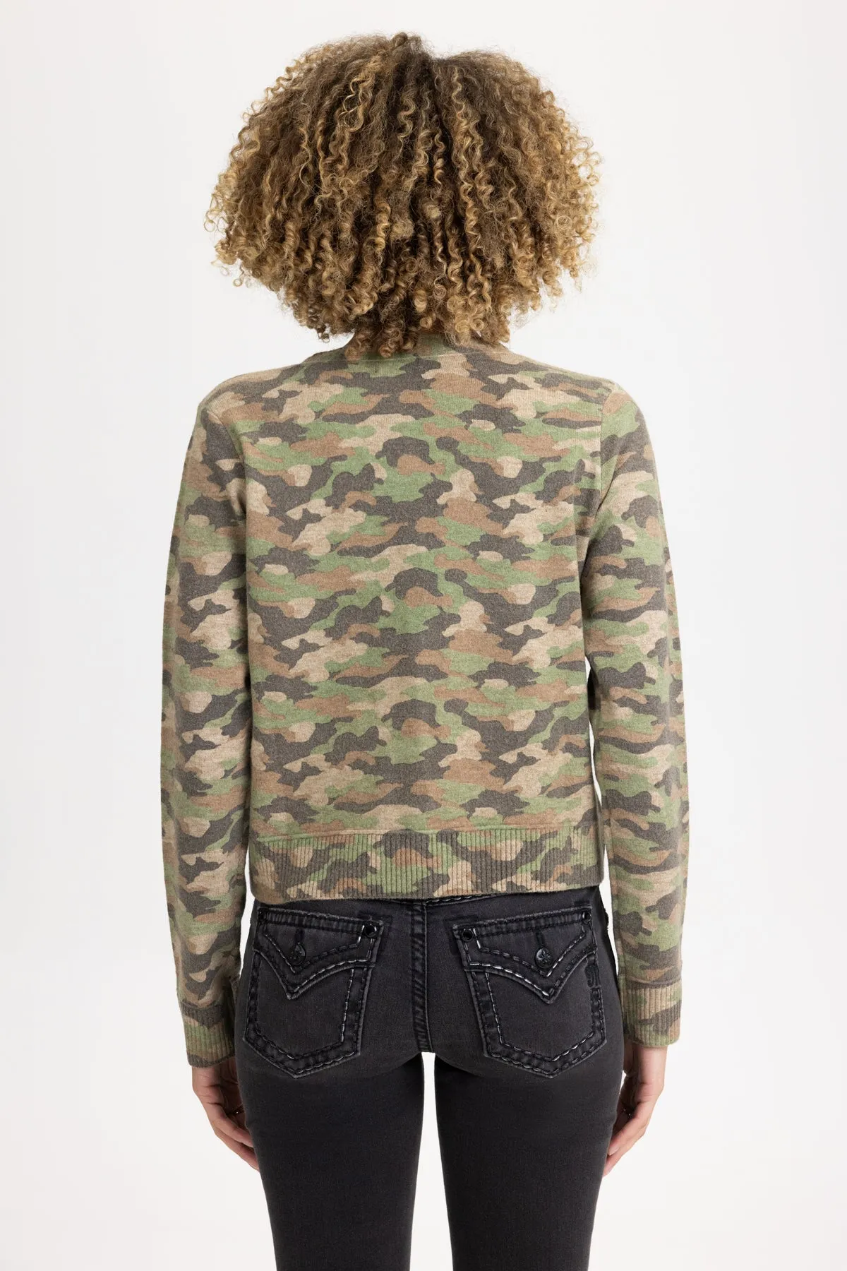 Reese Camo Knit Cardigan sold by Miss Me product image thumbnail 2