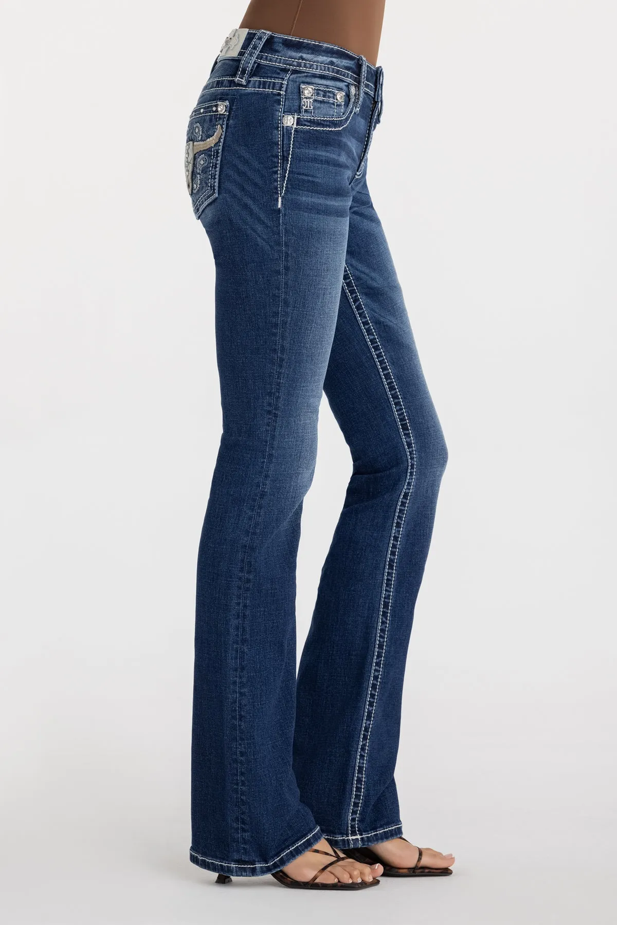 Calista Longhorn Bootcut Jeans sold by Miss Me product image thumbnail 5