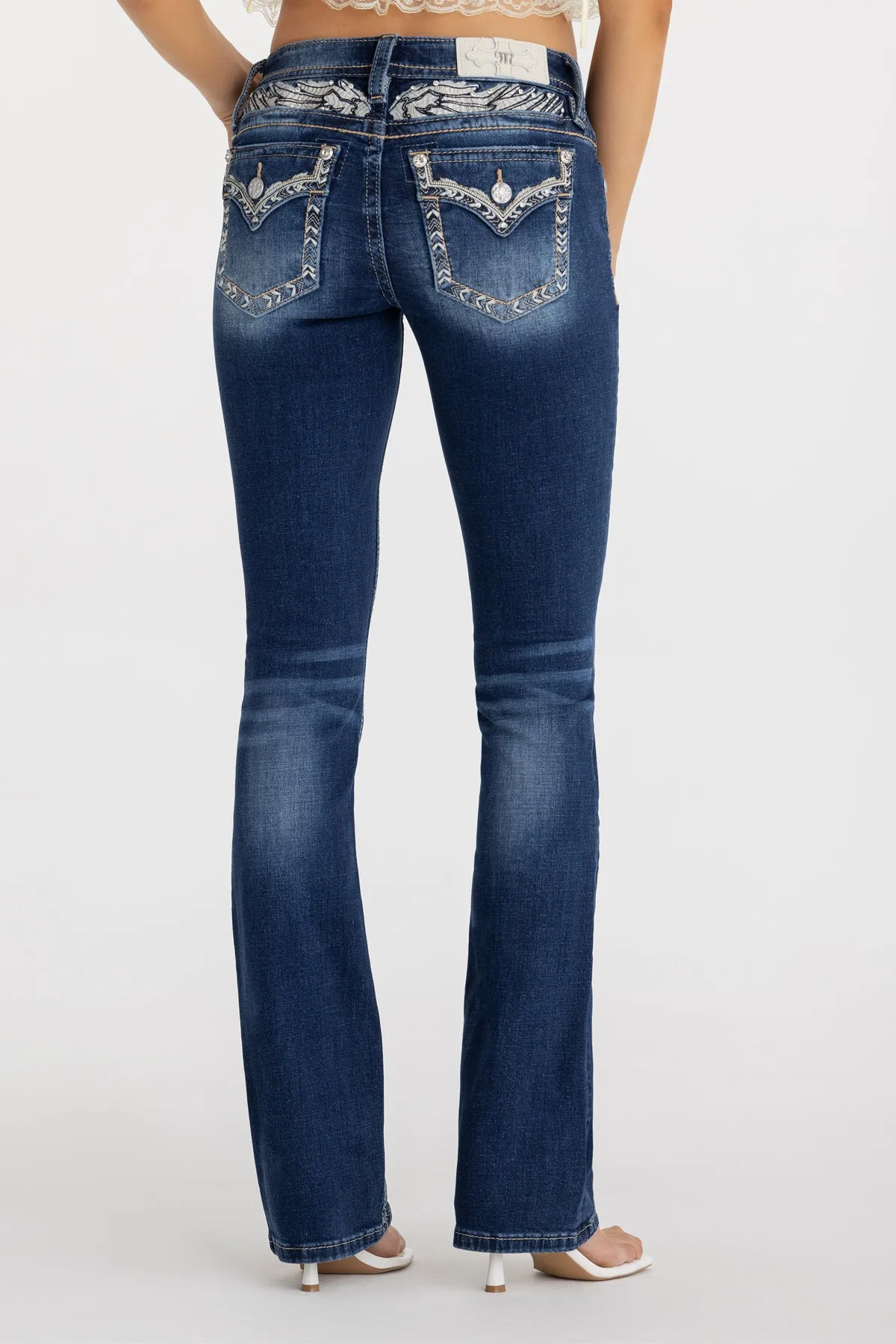 Erella Border Bootcut Jeans sold by Miss Me product image thumbnail 2