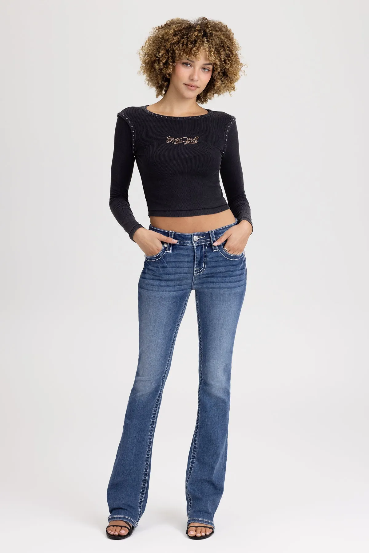 Adley Cross Bootcut Jeans sold by Miss Me product image thumbnail 2