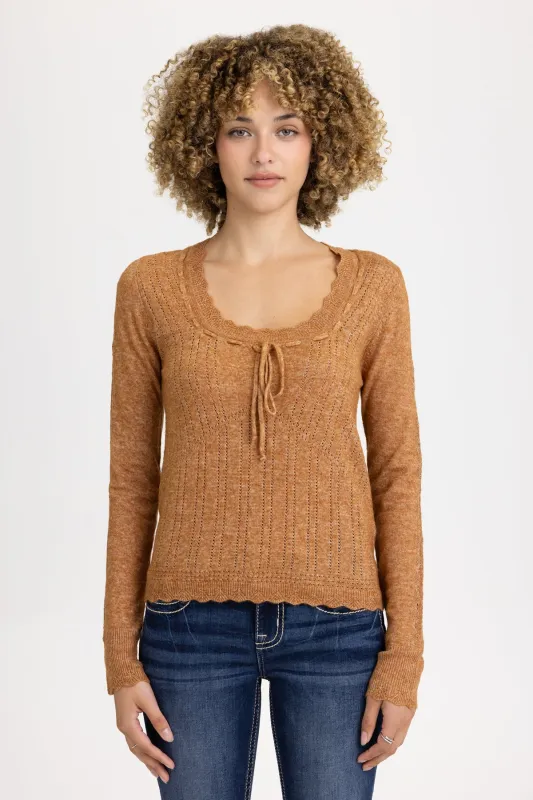 Autumn Ruffle Top sold by Miss Me