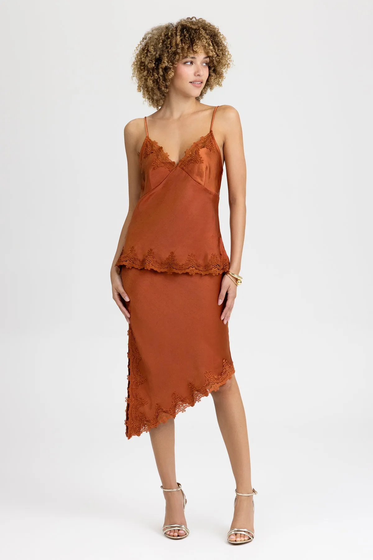 Valencia Satin Skirt sold by Miss Me product image thumbnail 3