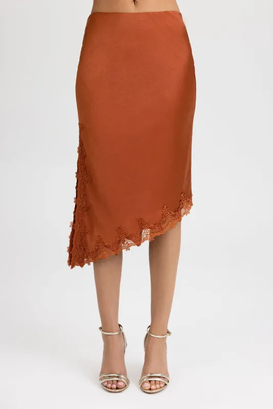 Valencia Satin Skirt sold by Miss Me