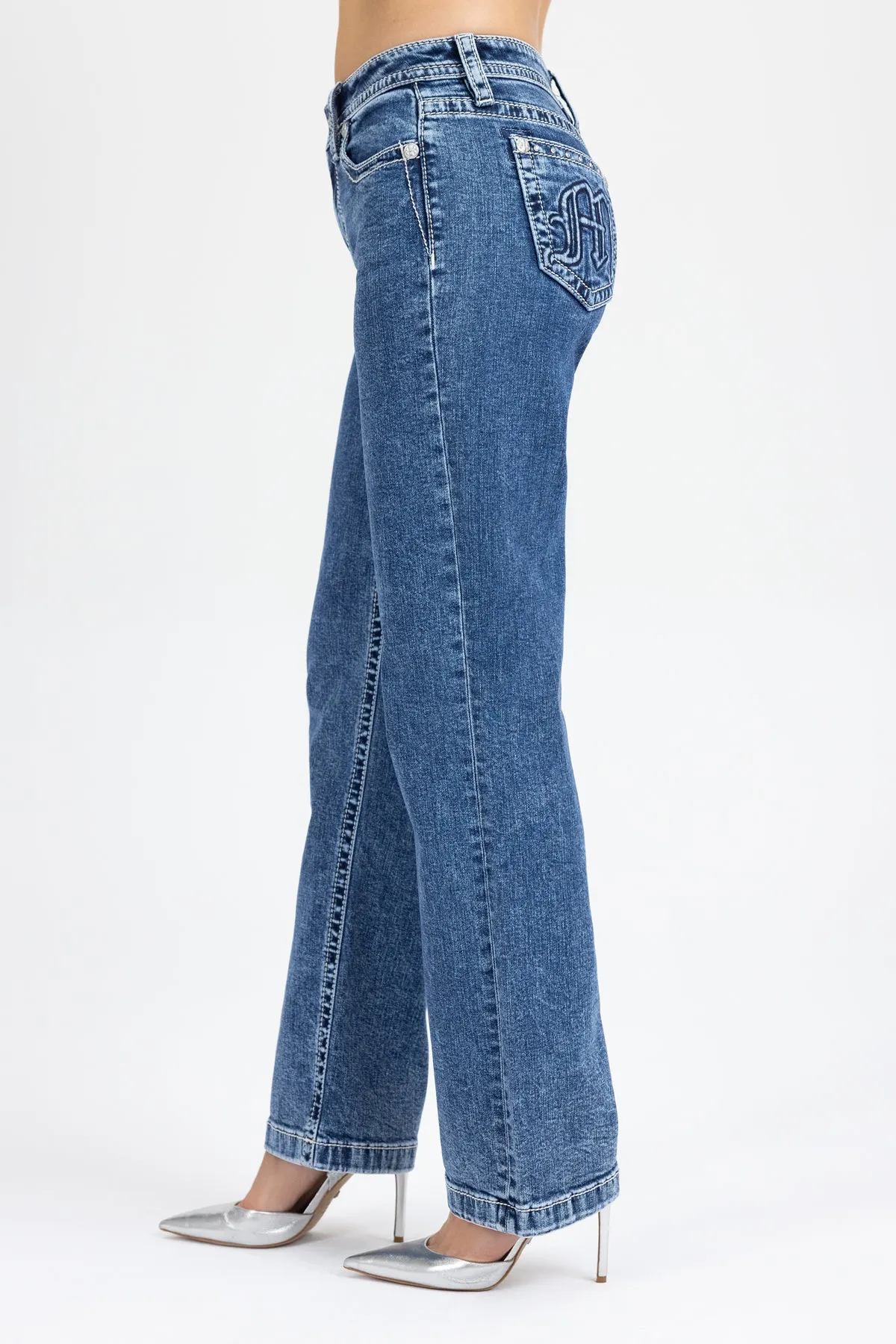 Going Rouge Slim Wide sold by Miss Me product image thumbnail 3