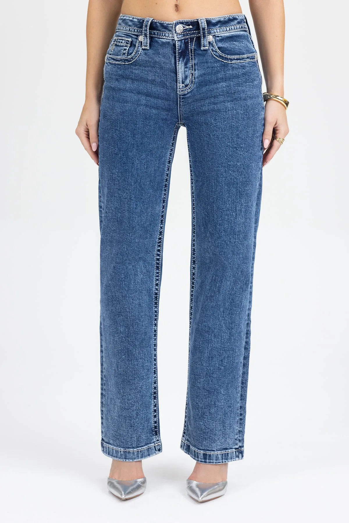 Going Rouge Slim Wide sold by Miss Me product image thumbnail 2