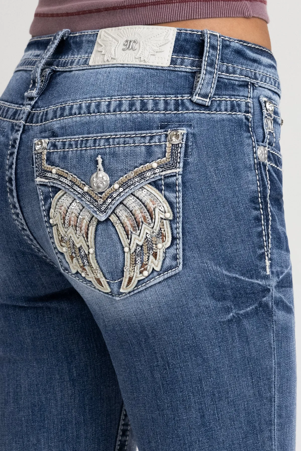 Charmeine Wings Bootcut Jeans sold by Miss Me