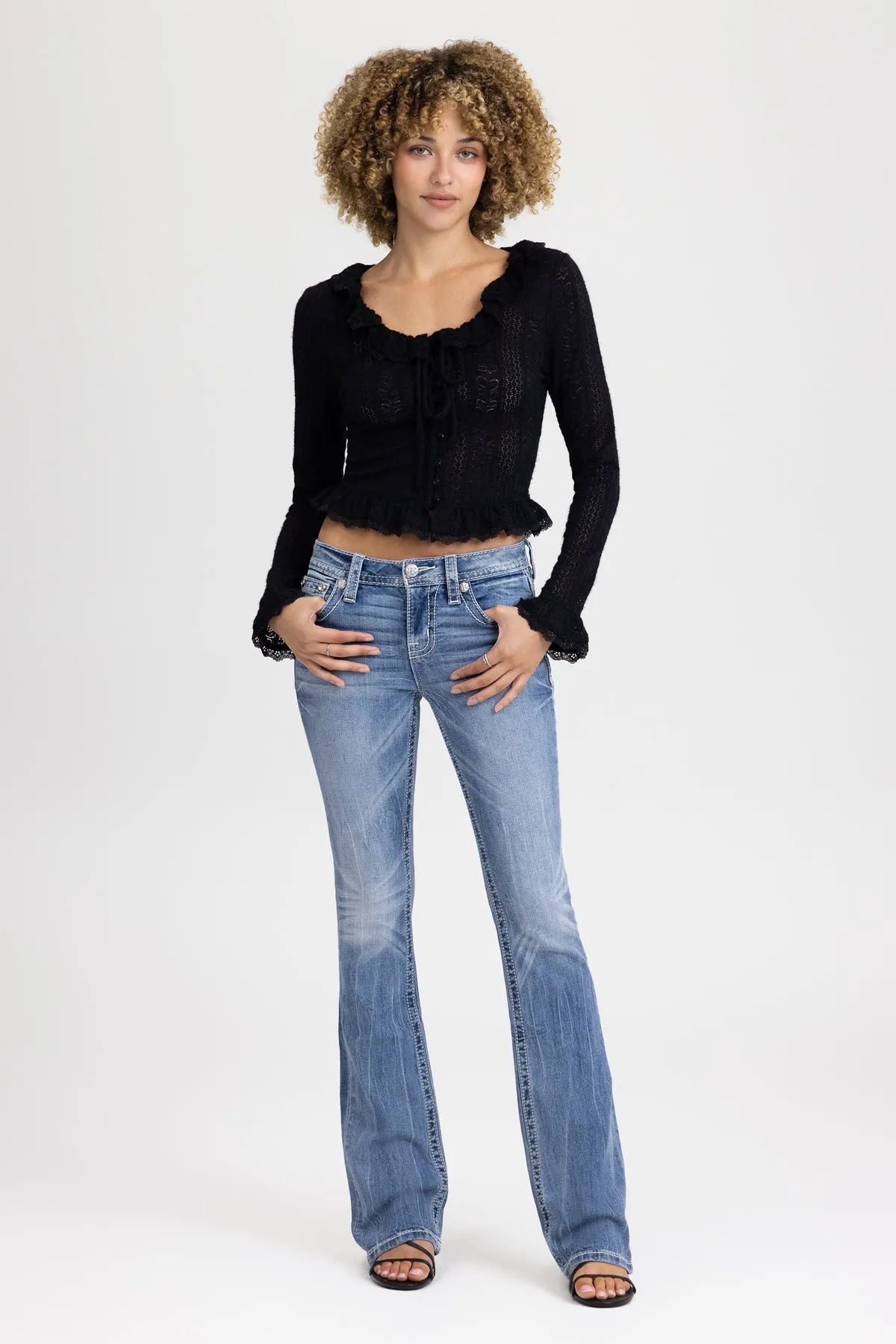 Amber Ruffle Top sold by Miss Me product image thumbnail 4