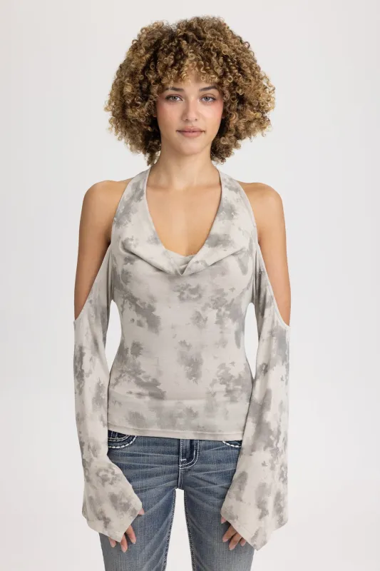 Dextra Sleeved Halter Top sold by Miss Me