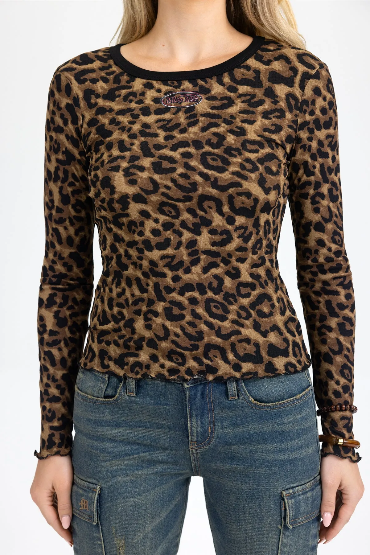 Nemera Leopard Top sold by Miss Me product image thumbnail 2