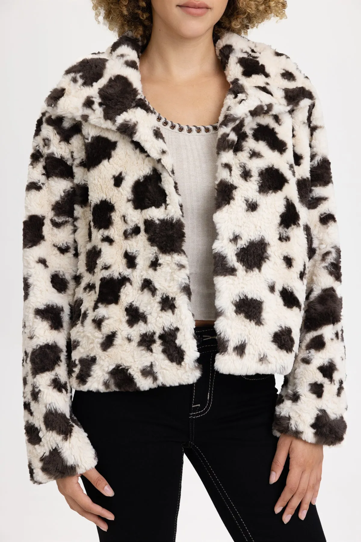 Soprano Cow Print Jacket sold by Miss Me product image thumbnail 2