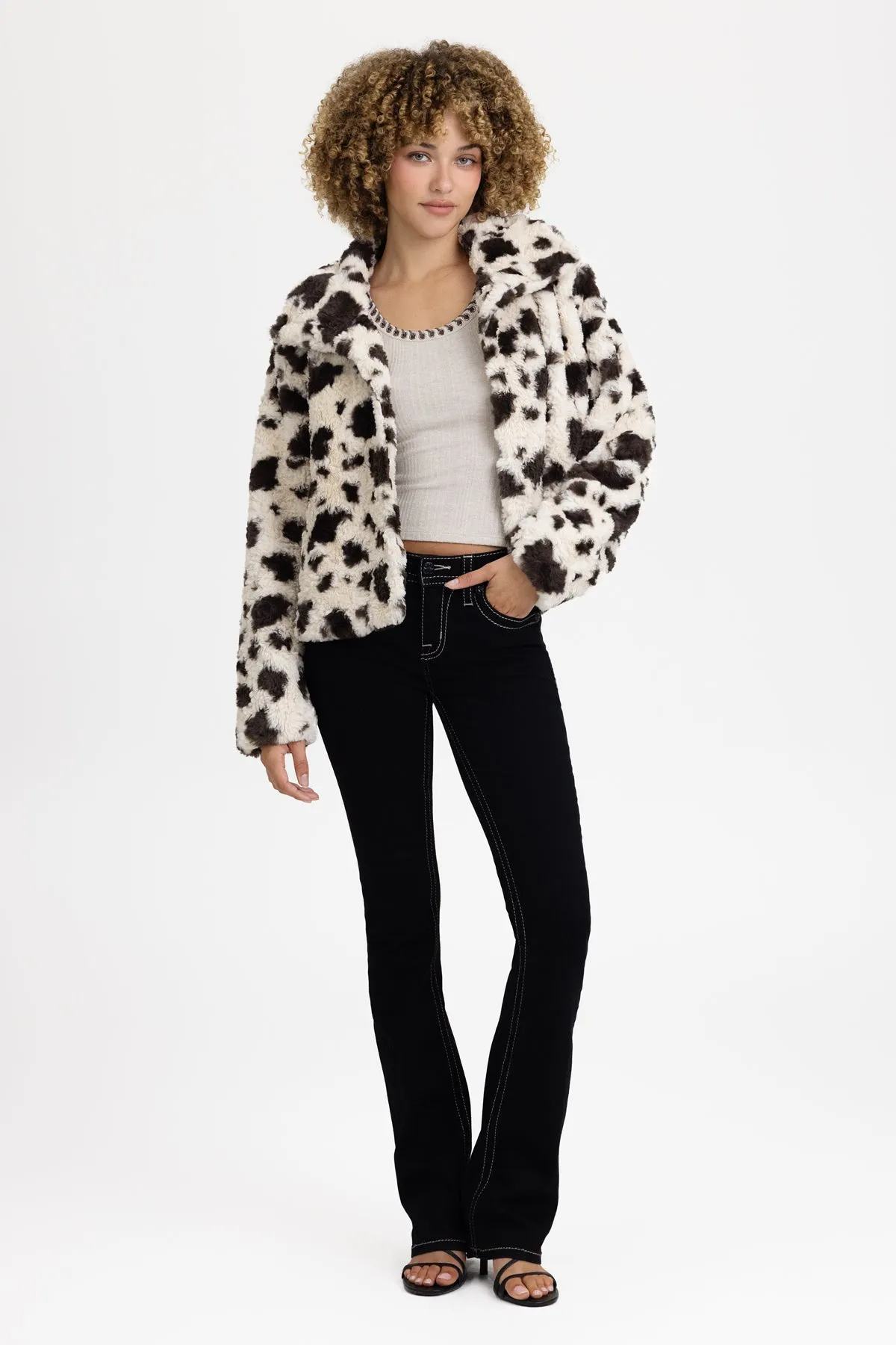 Soprano Cow Print Jacket sold by Miss Me product image thumbnail 4