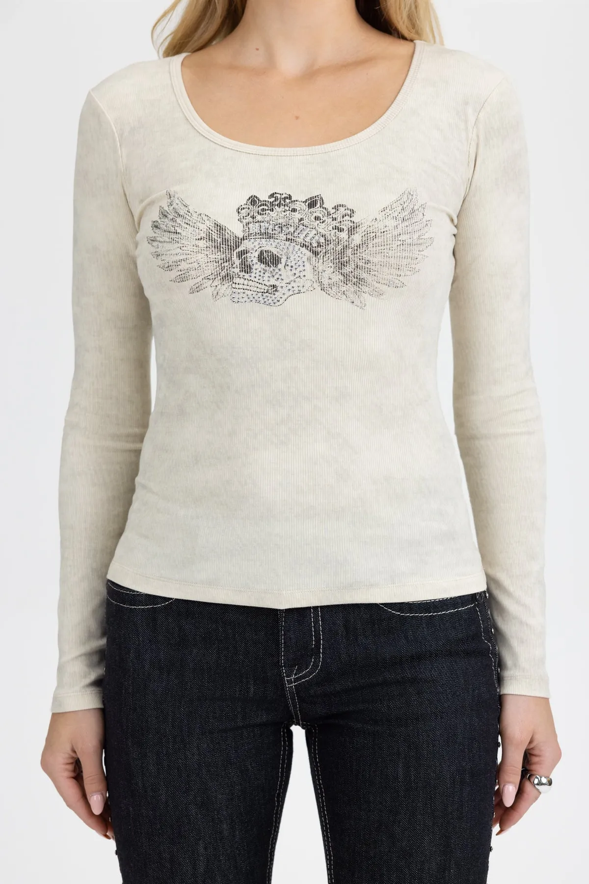 Arlo Ribbed Knit Top sold by Miss Me product image thumbnail 2