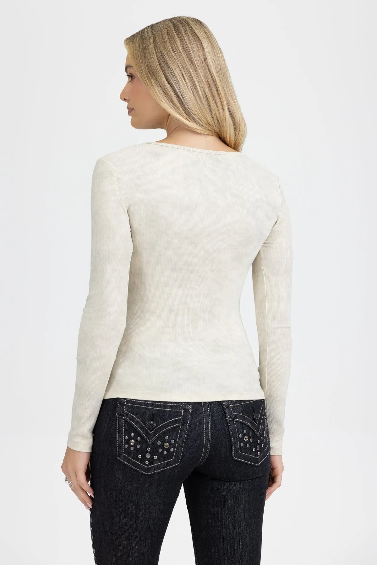 Arlo Ribbed Knit Top sold by Miss Me product image thumbnail 5