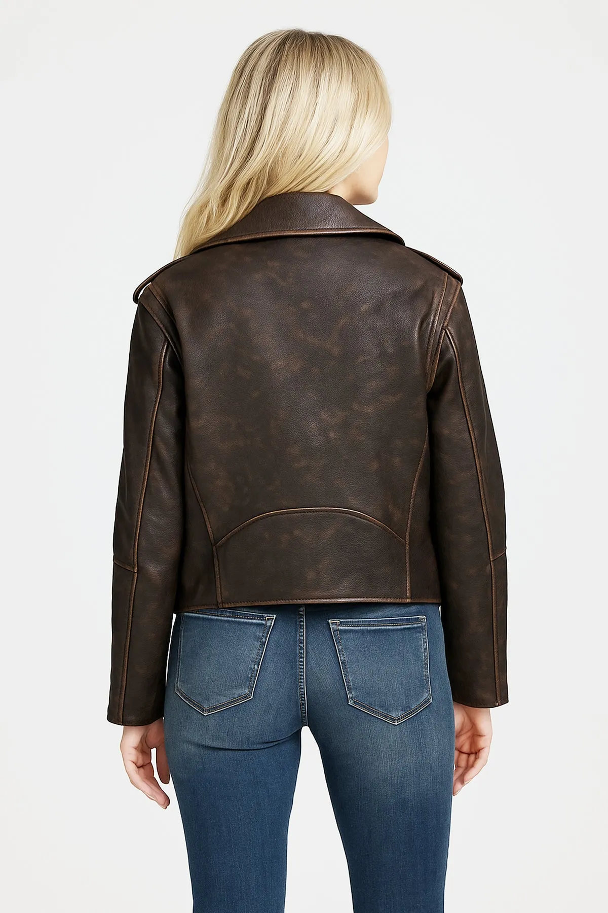 Elara Leather Jacket sold by Miss Me product image thumbnail 5