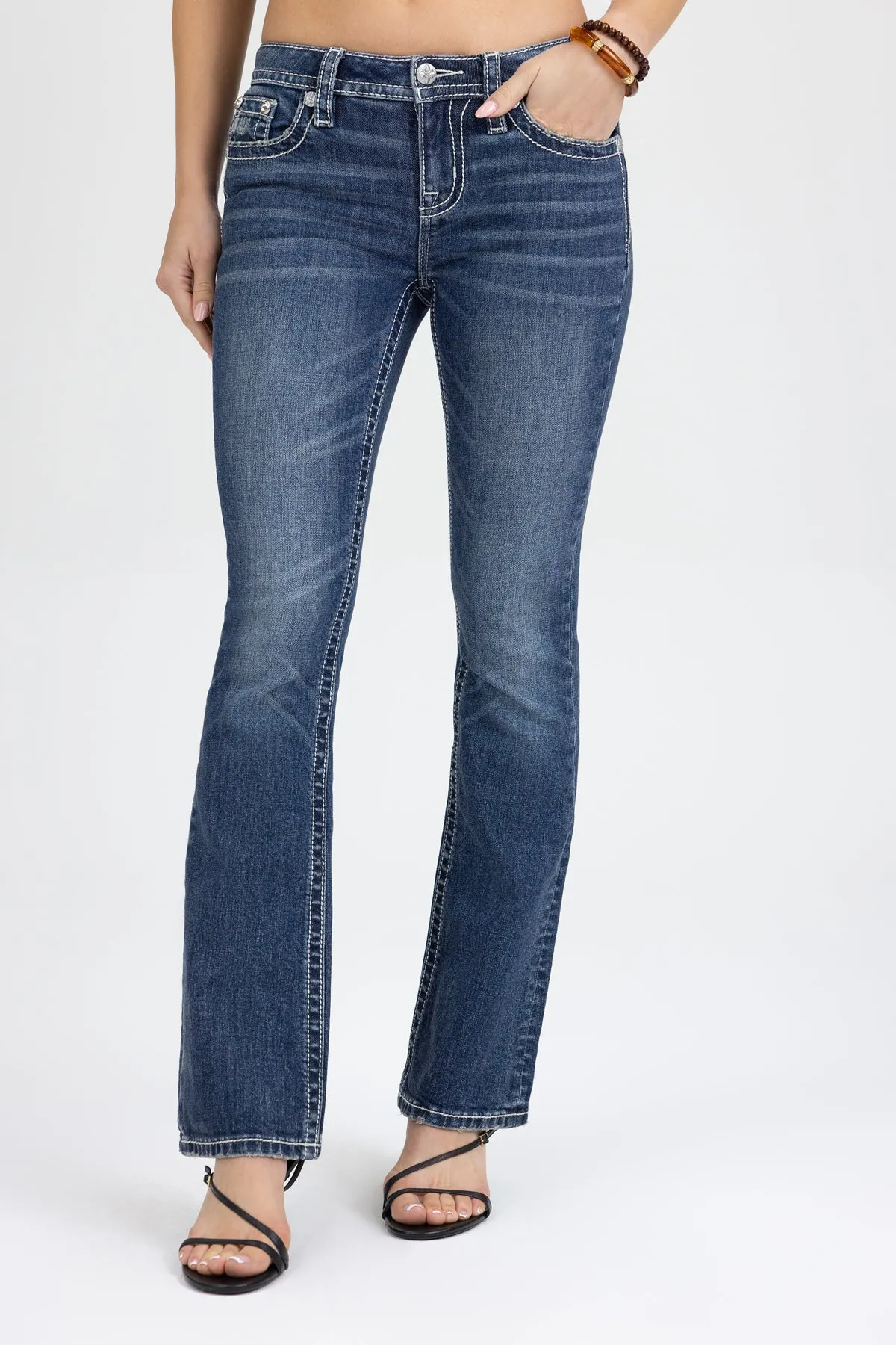 Angelisa Cross Bootcut Jeans sold by Miss Me product image thumbnail 3