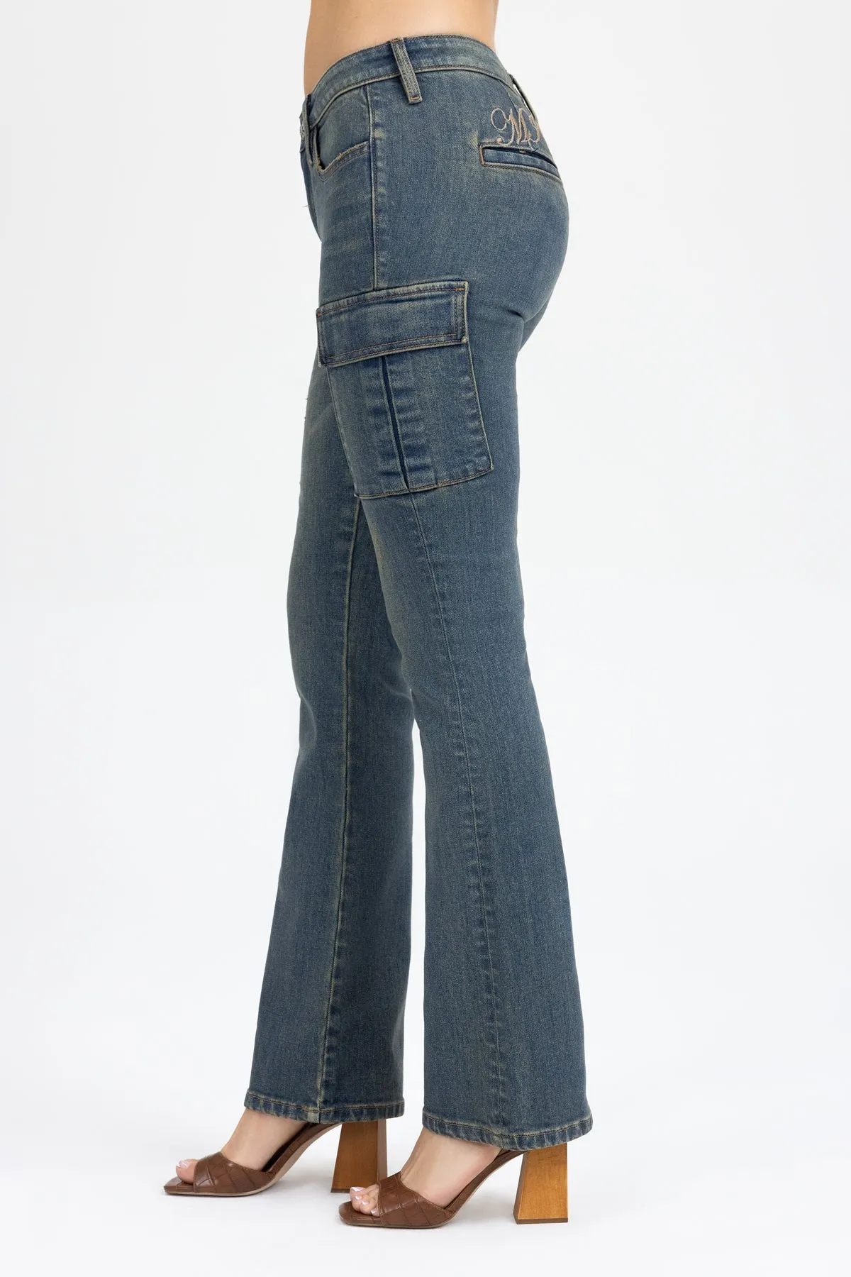 Blaine Cargo Bootcut Jeans sold by Miss Me product image thumbnail 4