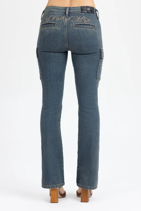 Blaine Cargo Bootcut Jeans sold by Miss Me