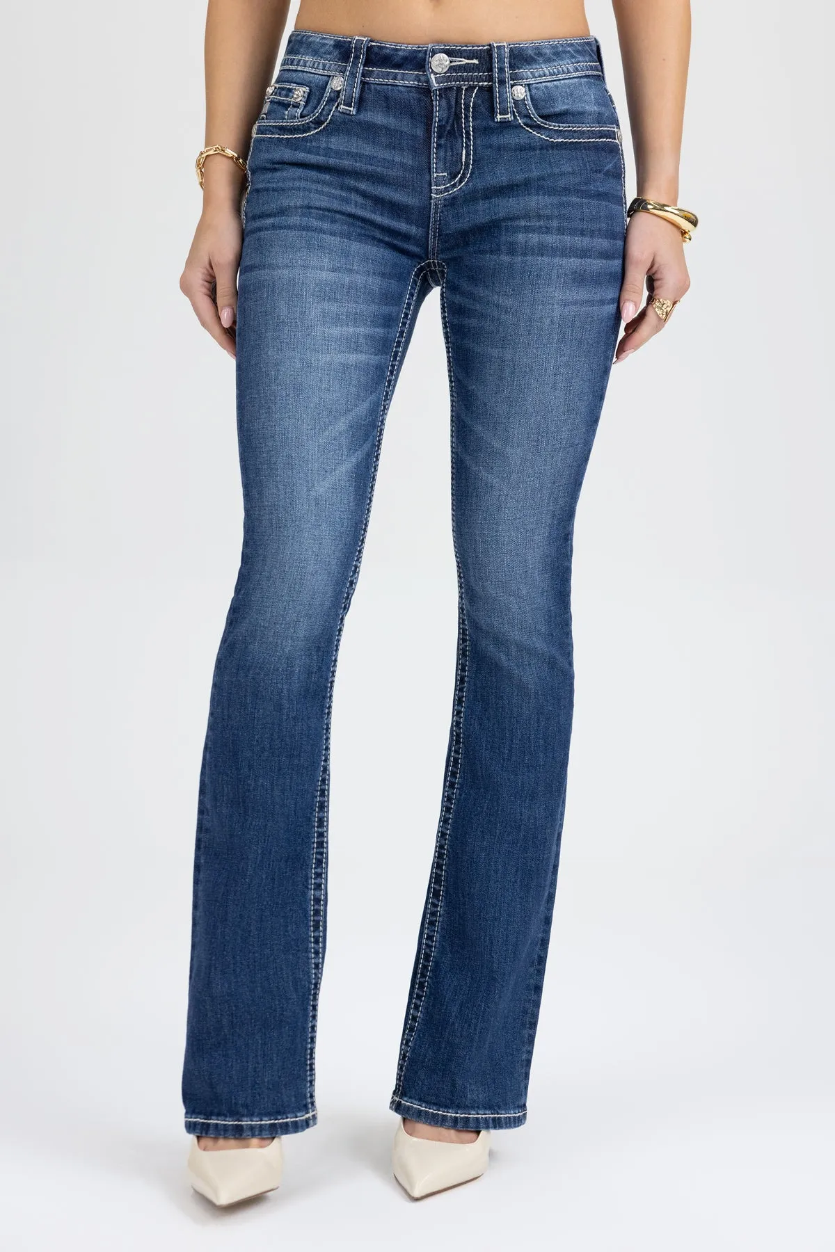 Venna Cross Bootcut Jeans sold by Miss Me product image thumbnail 3