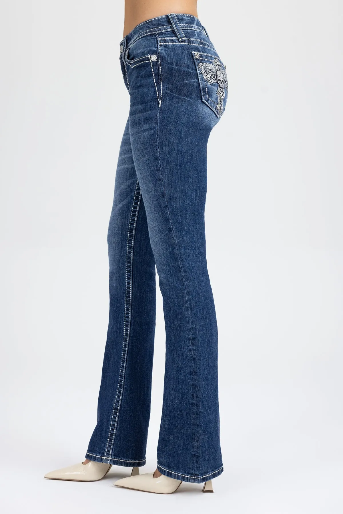 Venna Cross Bootcut Jeans sold by Miss Me product image thumbnail 5