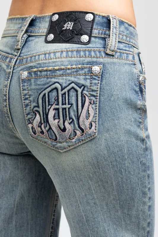 Astra Slim Wide Jeans sold by Miss Me