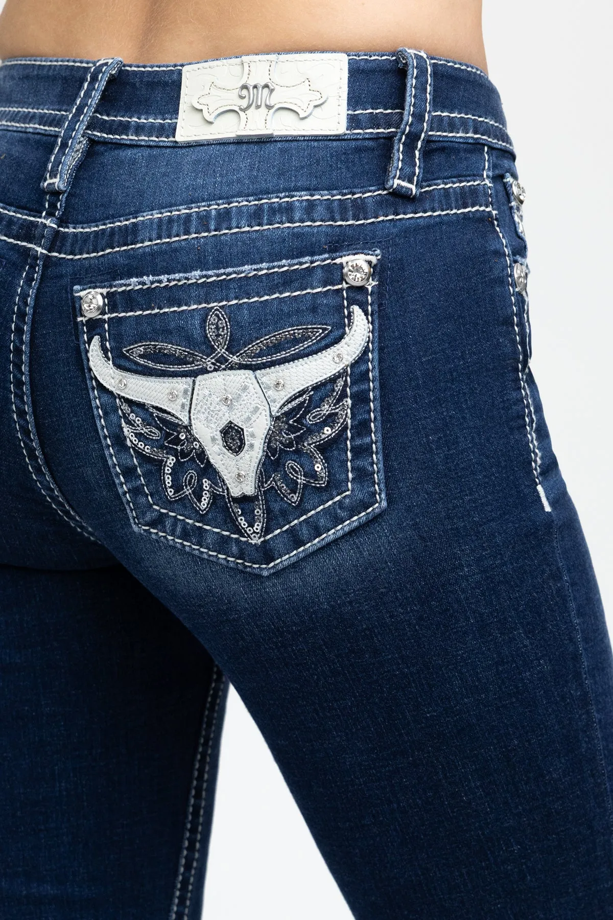 Kasey Longhorn Bootcut Jeans sold by Miss Me
