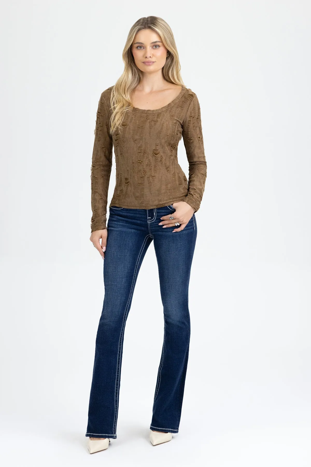 Kasey Longhorn Bootcut Jeans sold by Miss Me product image thumbnail 5