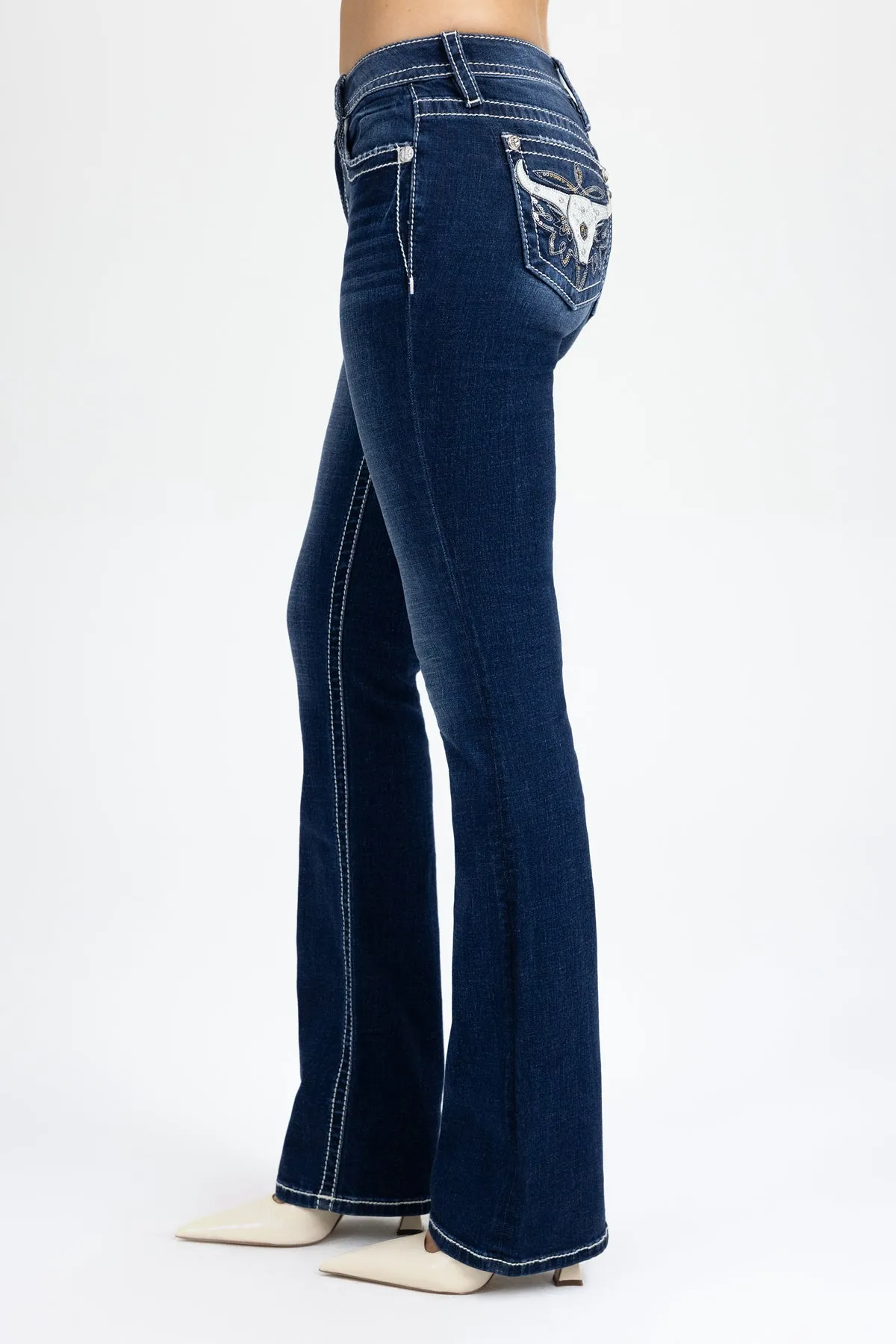 Kasey Longhorn Bootcut Jeans sold by Miss Me product image thumbnail 3