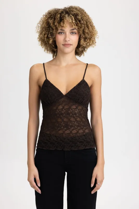 Eliana Lace Tank Top sold by Miss Me