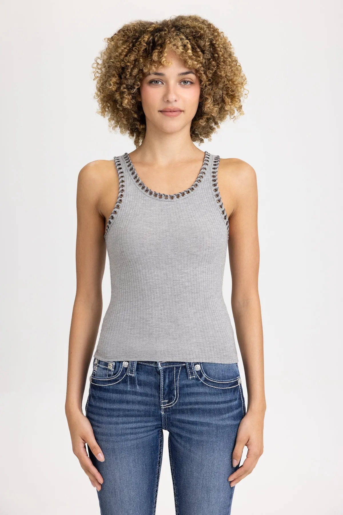 Sarai Knit Tank sold by Miss Me product image thumbnail 2