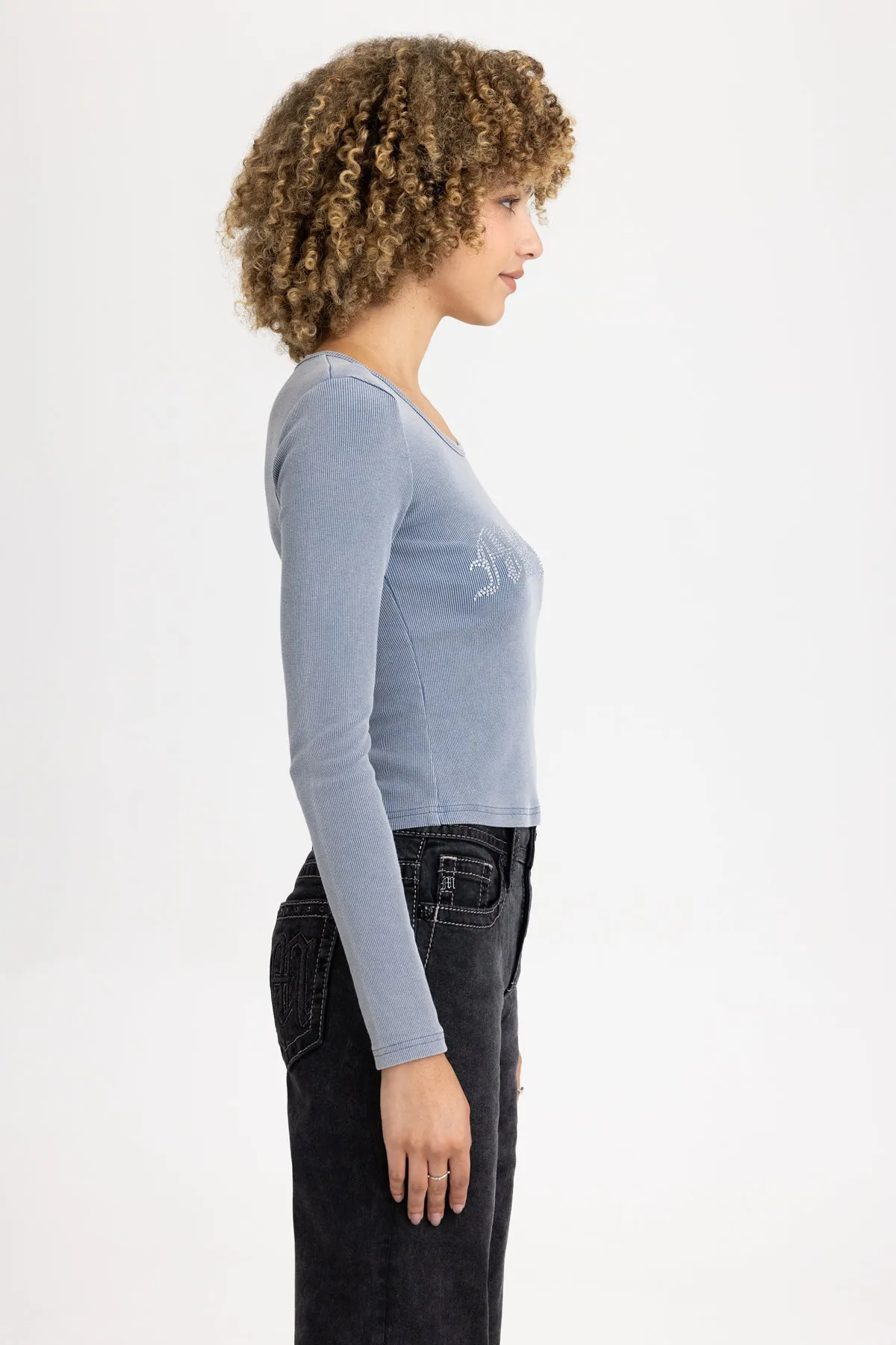 Alice Rhinestone Top sold by Miss Me product image thumbnail 5