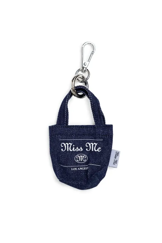 Denim Tote Bag Keychain sold by Miss Me