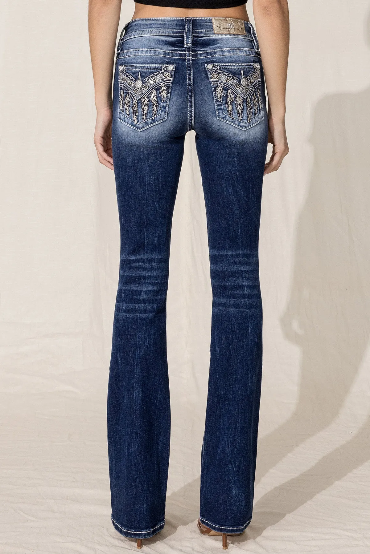 Feather Freedom Bootcut Jeans sold by Miss Me