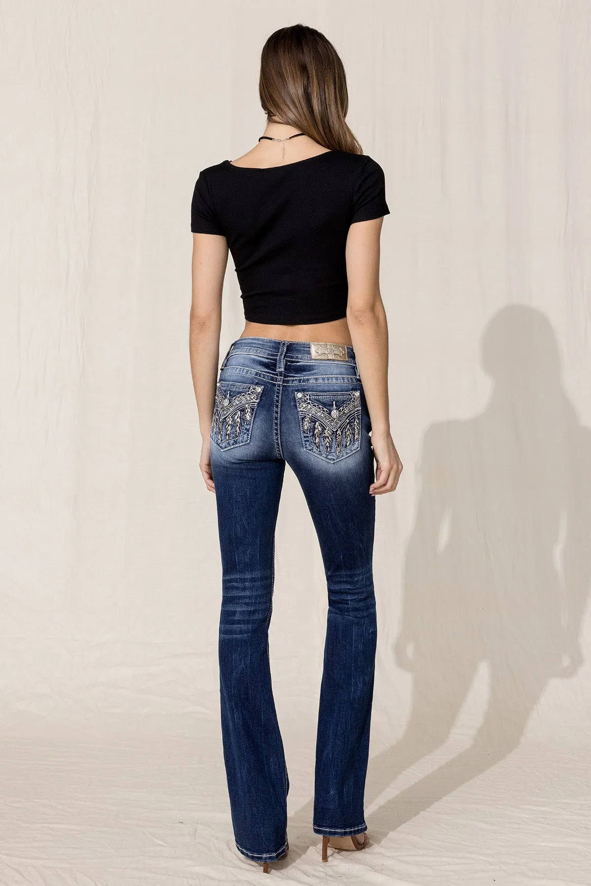 Feather Freedom Bootcut Jeans sold by Miss Me product image thumbnail 3