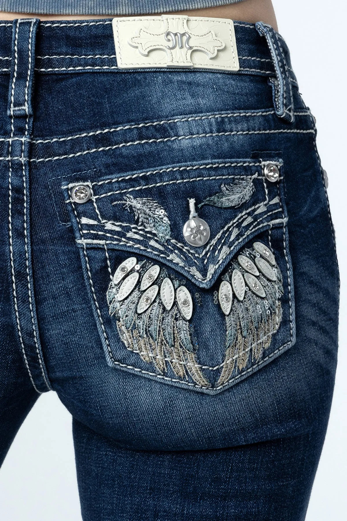 Of a Feather Bootcut Jeans sold by Miss Me product image thumbnail 3